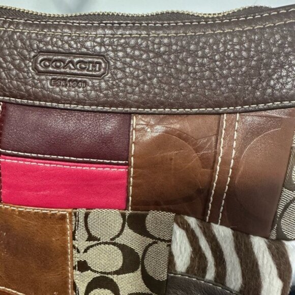 EUC- VINTAGE Y2K PATCHWORK COACH CROSSBODY - Picture 14 of 16